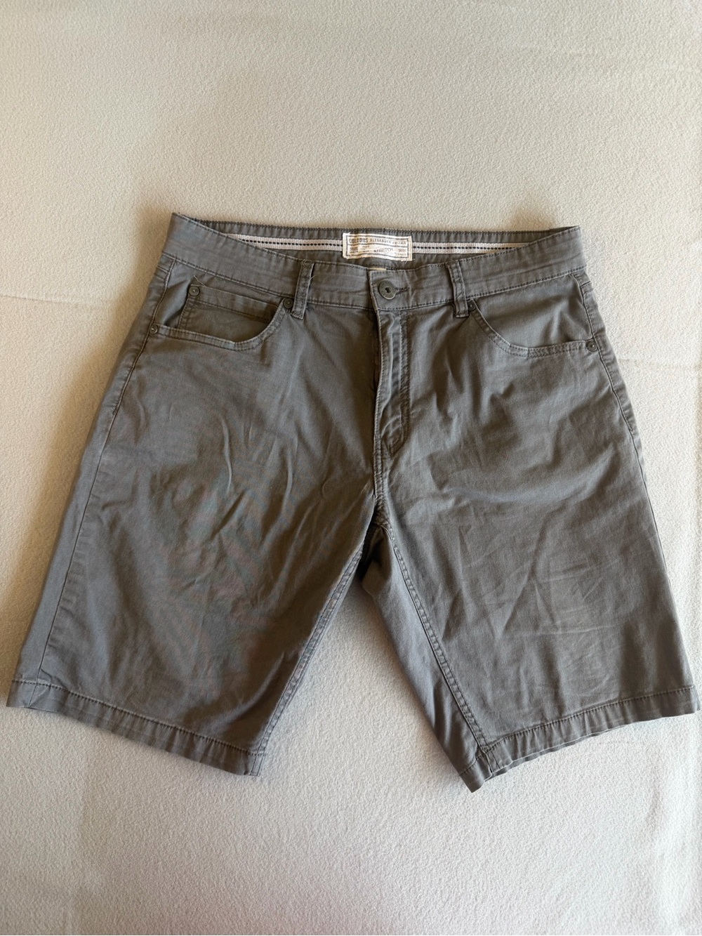 Alexander Julian Men's Flat Front Shorts in Gray
